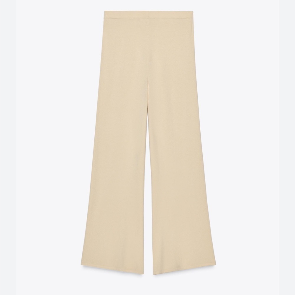 Zara Pull-on  Crochet Open Knit Wide-Leg Flare Boho pants